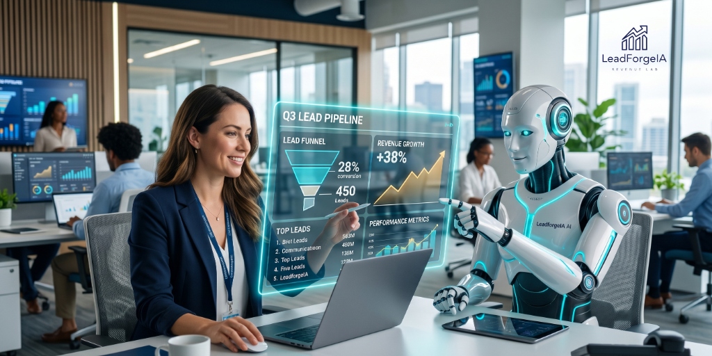 Simbiosis Humano e Inteligencia Artificial en LeadForgeIA B2B Revenue Lab